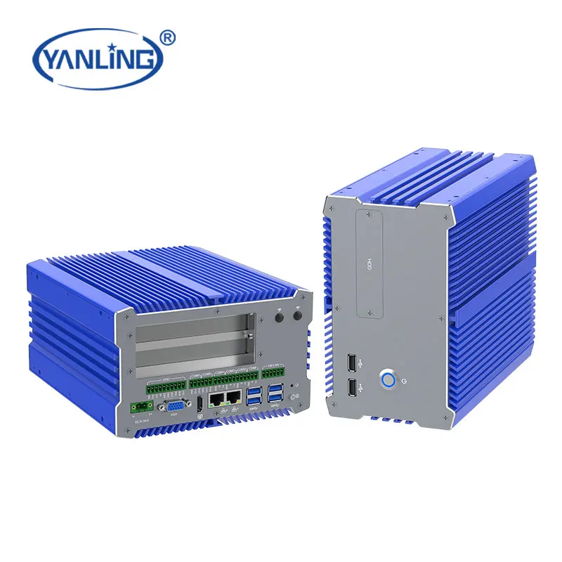 

12th Gen Core I5 Processor Fanless Industrial Computer with Multi-Expansion Slots-1 PCIE X4 1 PCI Slot Accessory