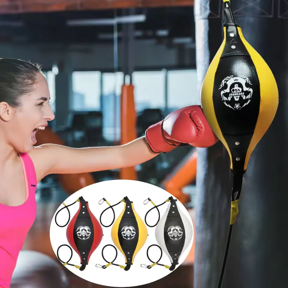 Bola de Boxe para Treinamento de Velocidade de Reação, Bola de Velocidade Suspensa em Couro PU, Equipamento Esportivo para Academia em Casa