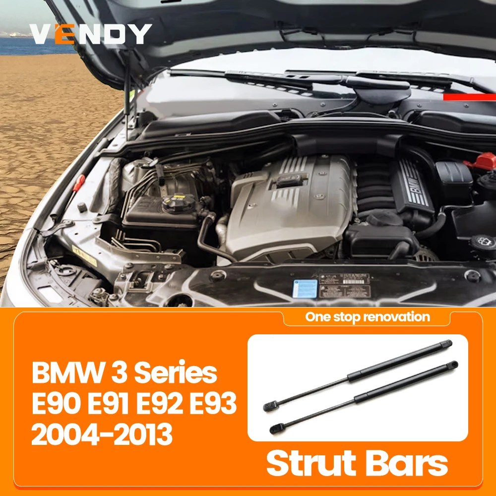 Front Bonnet Hood Strut Für BMW 3er E90 E91 E92 E93 2004-2013 2 Stück Lift Support Bars Gasfeder Dämpfer Stange 51237060550