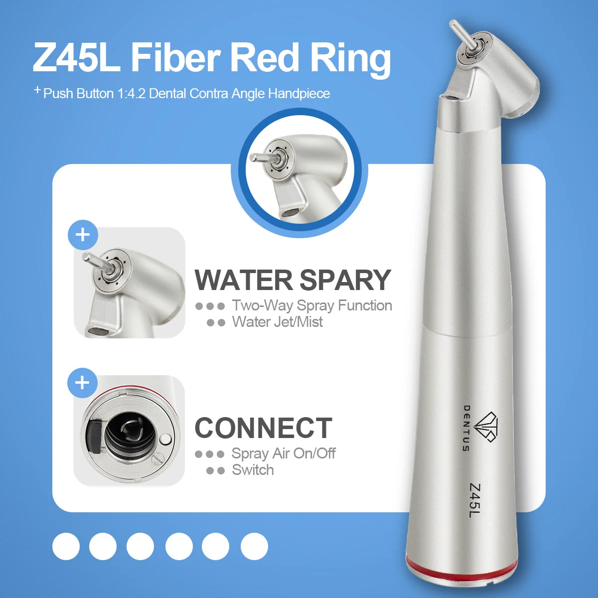 Электрический электродвигатель Dental TI-MAX X10L 16:1 ДЛИННАЯ РУЧАСТЬ со светодиодной подсветкой оптики