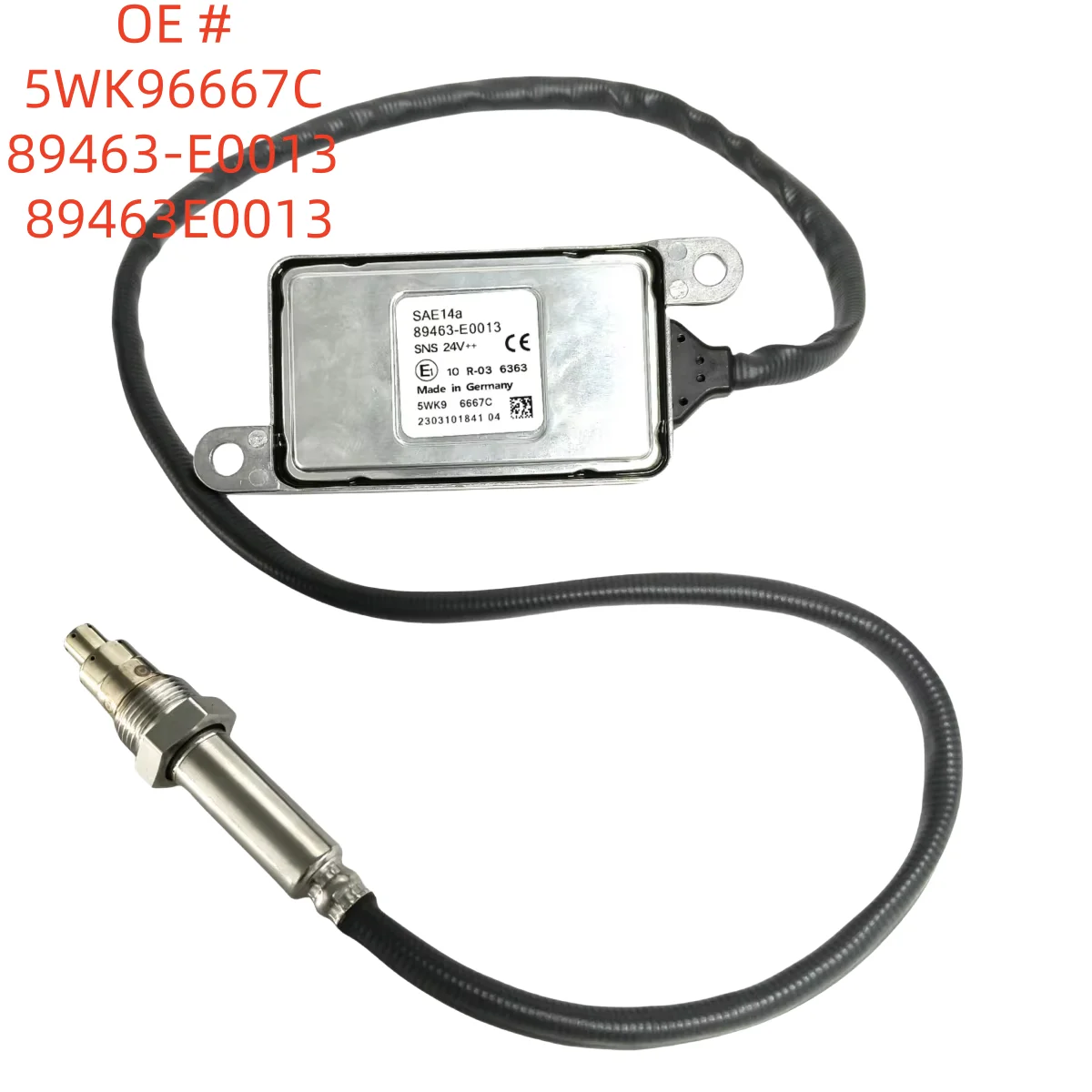 

High quality Brand New 24V 5WK96667C 89463-E0013 89463E0013 Nox Nitrogen Oxides Sensor For Hino