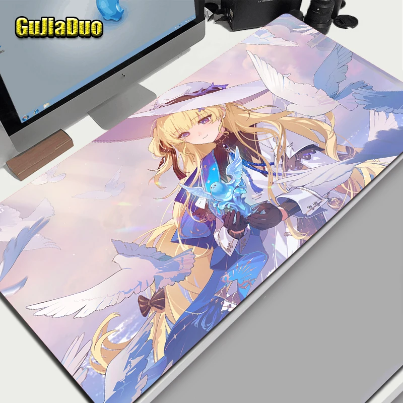 

Phoebe Wuthering Waves New Roles Anime Mouse Pad Computer Table Pad XXL Anti-slip Comic Mousepad Gaming Accessories Pc Cushion