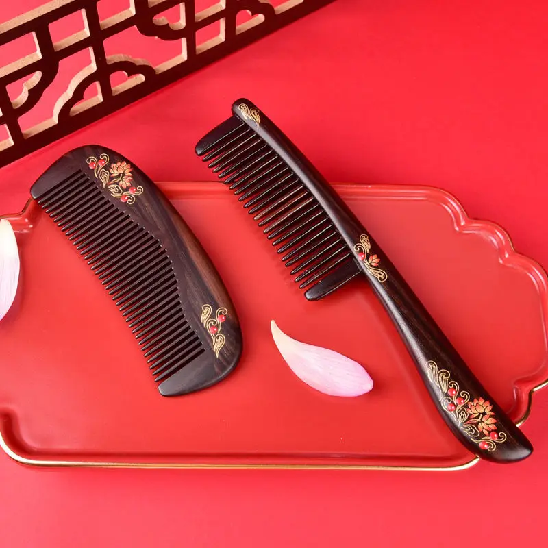 Red wedding high-end combing gift box, creative Chinese retro style wedding combing