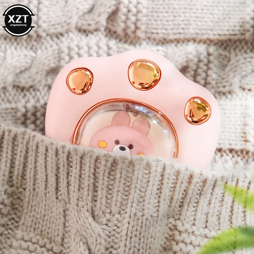 Mini Cute Portable Hand Warmer Cat Paw Cute Winter Heater Quick Heating USB Rechargeable Pocket 1200Mah Small Mini Hands Warmer