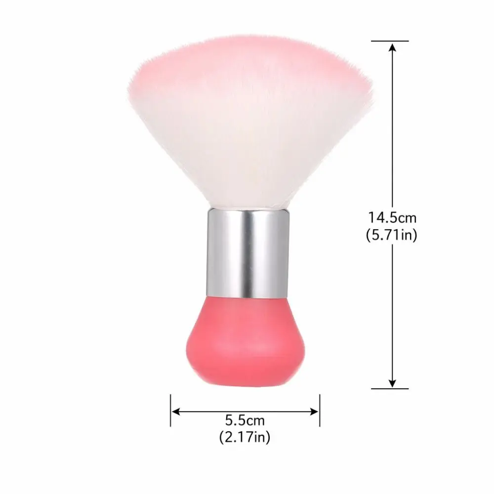 Soft Neck Duster Brush Pink Color Professional Barber Neck Brush Multi-functional Nail Dust Brush For Hair Cutting view 6