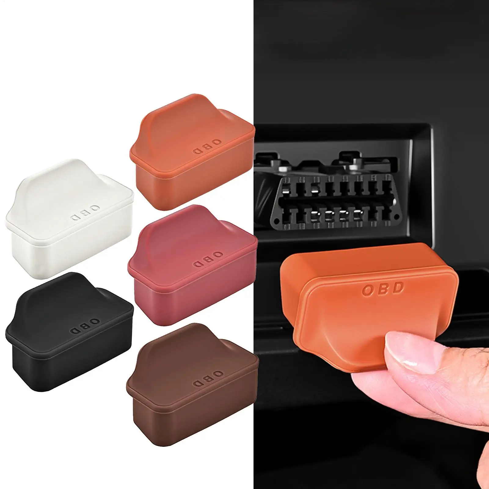 OBD Port Protector OBD Protective Dust Cover Diagnostic Connector Protector For Cargo Golf Cart Sedan Truck SUV Van RV