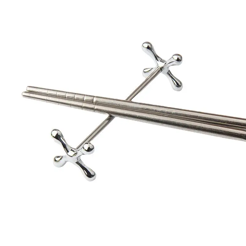 Elegant Plum Blossom Chopstick Holder Multi-Use Knife Fork Spoon Rest Stainless Steel Tableware Stand for Hotel Restaurant