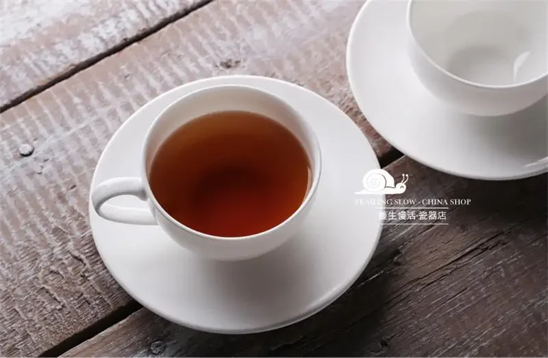 250ML, Real Bone China Tea Cups and Saucers, Cafe Coffee Cappuccino Cups, Porcelain Tasse Chinese Pottery, Espresso Cup