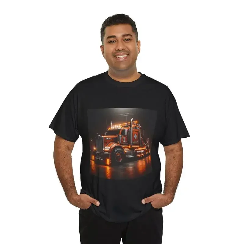 Luxury Semi Tow Truck T Shirt Fantasy Concept Painting Big Rig 2035 18 Wheeler