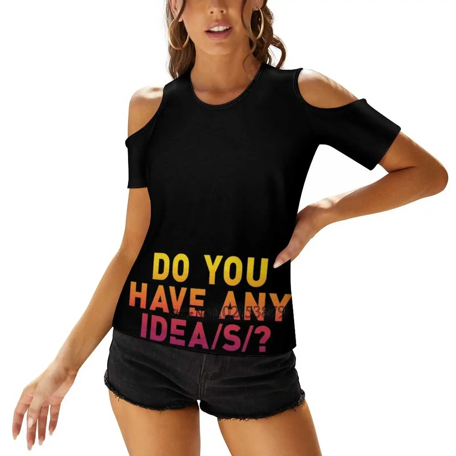 Alles Alles - Heb je elk idee (S)? Dames T-shirt Casual korte mouwen Tops V-hals Rits Tee Dames Los T