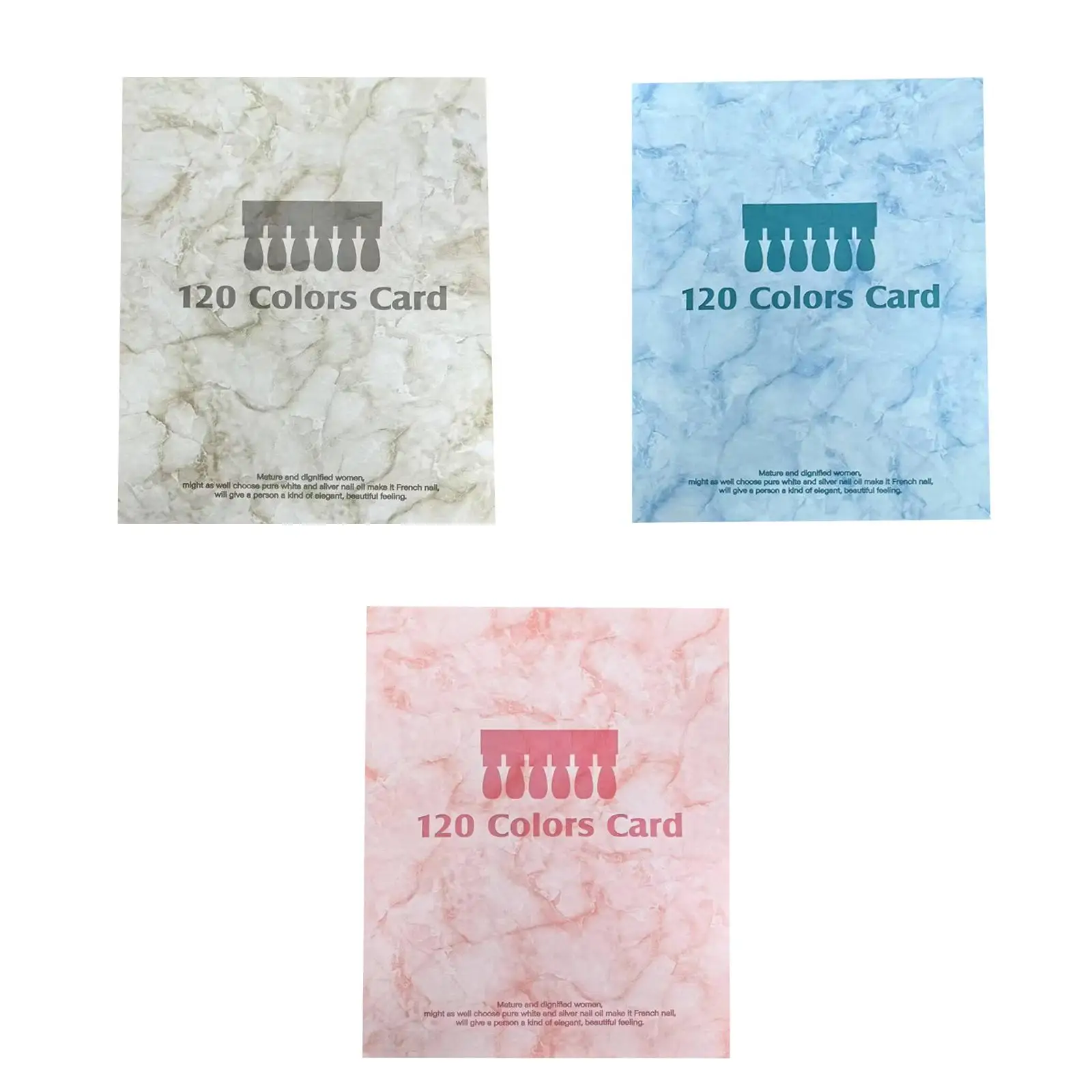 

120 Nail Color Display Book Magnetic Nail Color Swatches Book for Nail Salon