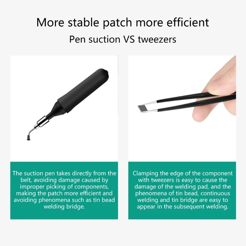 Vacuümzuigpen Pickup Tool Set met zuignap en zuignappen voor IC SMD Precisions Component Plaatsing