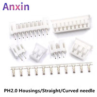 50Pcs JST PH 2.0 2P 3P 4P 5Pin Male Plug Female Socket Plastic Housing Pin Header Terminal Wire Connector PH2.0