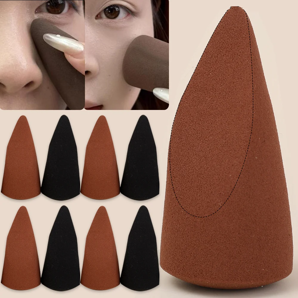 4pcs Makeup Sponges Powder Puffs Conical And Cut Surface Foundation Contour Sponges Face Wash Cosmetic Eggs Lasting Makeup Tools