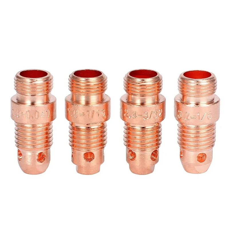 55Pcs TIG Welding Torch Spare Parts Accessories For TIG WP-17/18/26 With Glass Cup Alumina Nozzle Stubby Gas Lens TIG Equipment