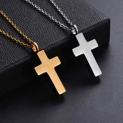 Cremation Cross Necklace for Ashes Stainless Steel Cross Urn Pendant Ashes Holder Memorial Jewelry