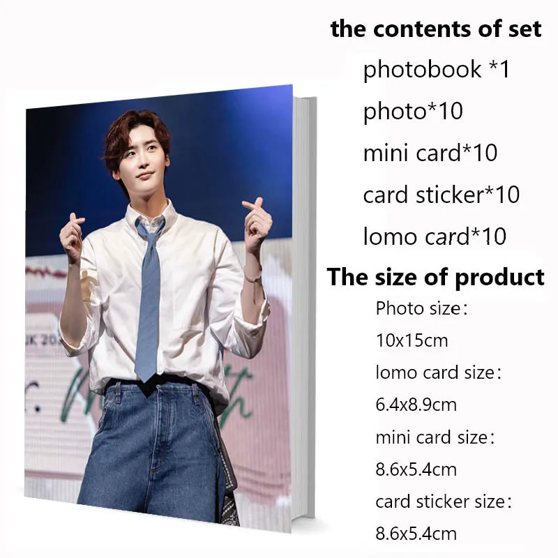 

Series1 Jong-suk Lee Набор фотокниг с фото Ломо-карта Мини-наклейка-карта Календарь Книжка с картинками Фотоальбом Artbook