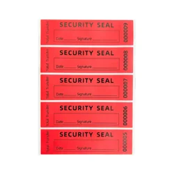 100pcs Red Tamper proof sticker/Safety Seal Warranty invalid Seal Label Label Label Unique serial number High security label
