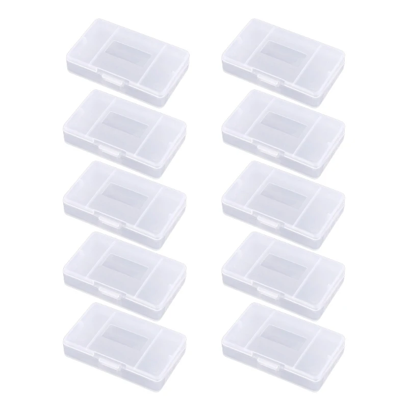 

Clear Plastic Game Cartridge Card Box for Case Cover 10pcs Games Boy Advance GBAS Protective Holder Storage T21A