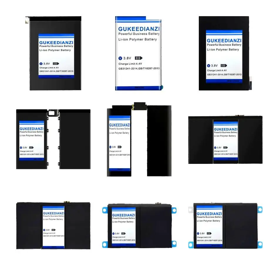 

Аккумулятор Pro 12.9 7-го поколения для Apple iPad 2, 3, 6, 10, Air 1, 2, 4, 4-го поколения, iPad 3, iPad 4, Mini 4, 5, A2124, A2125, A2133, A2588, A2589, A2591, Pro, Mini 2020