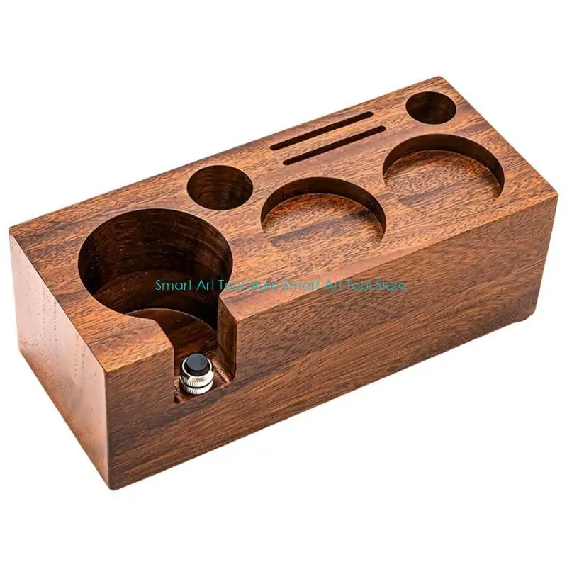 E1PB Espresso Tamper Platform with Silicone Pads Coffee Portafilter Tool Holder