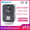 AC 주파수 인버터 출력 3 상 AC 모터 워터 펌프 컨트롤러, AC 드라이브 주파수 변환기, 5.5kw, 7.5kw, 220V, 380V 6