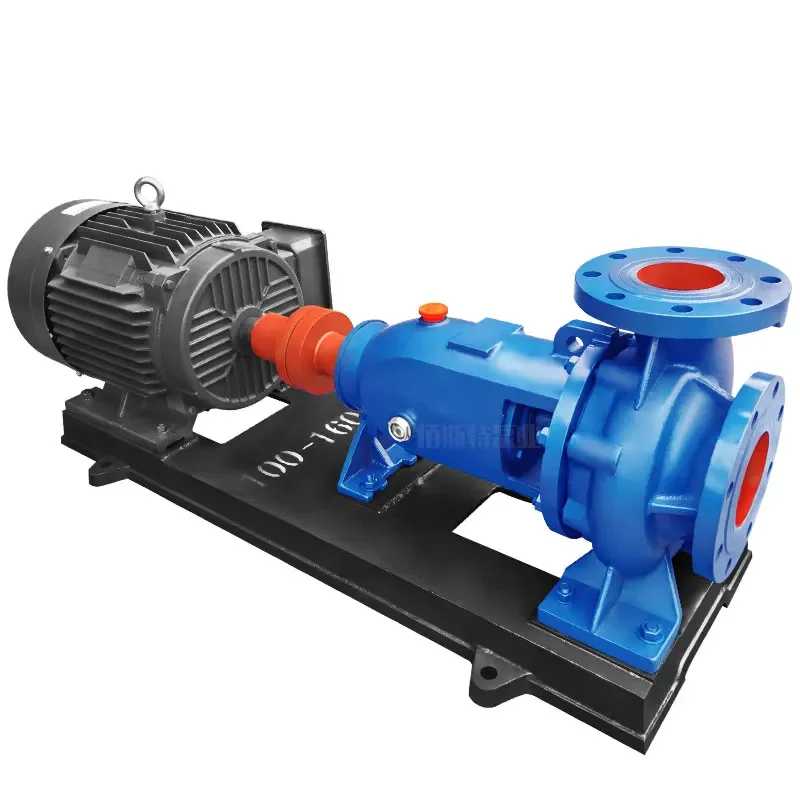 Fish pond pump large flow is horizontal clean water centrifugal pump hot water industrial monopole single suction centrifugal pu