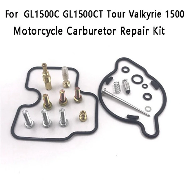 6 Set Motorcycle Carburetor Repair Accessories Set Floating Needle Seat Gasket For Honda GL1500C GL1500CT Tour Valkyrie 1500