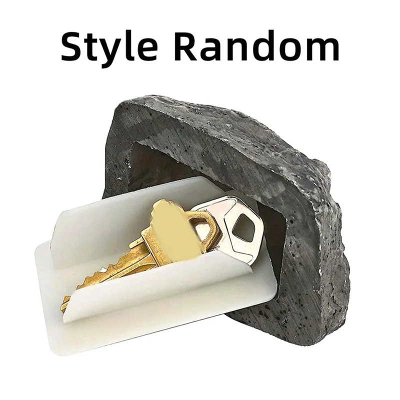 ABDE-4PCS スペアキーロック - 本物の石のように見え、感じます - 屋外の庭や庭に安全、キーハイダーボックス 簡単に取り付けられ、簡単に取り付けられます