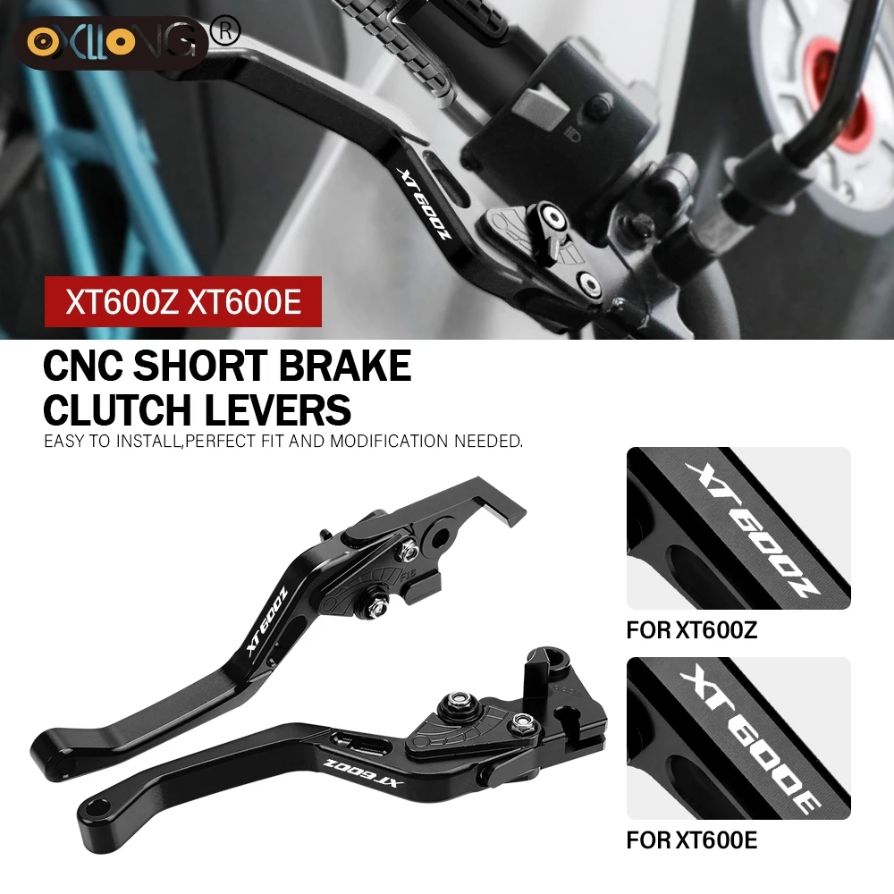 

CNC Motorcycle Short Brake Clutch Levers Accessories For YAMAHA XT600E 1990-2002 2003 XT600Z TENERE 1984 1985 1986s XT600 E Z