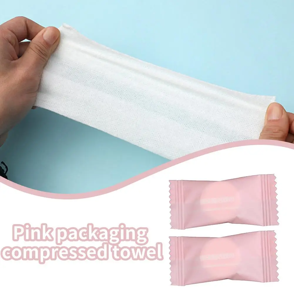 Compressed Towel Washcloth Disposable Face Towel Travel Square Facial Cleansing Towel Small Portable H4W5