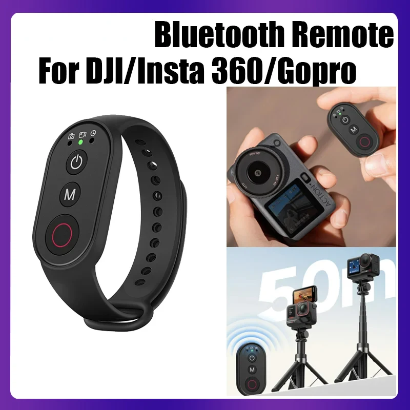 

MARTVSEN Bluetooth пульт дистанционного управления для Gopro DJI Insta360 iPhone Android портативный дизайн 50 м пульт дистанционного управления для фотосъемки на открытом воздухе
