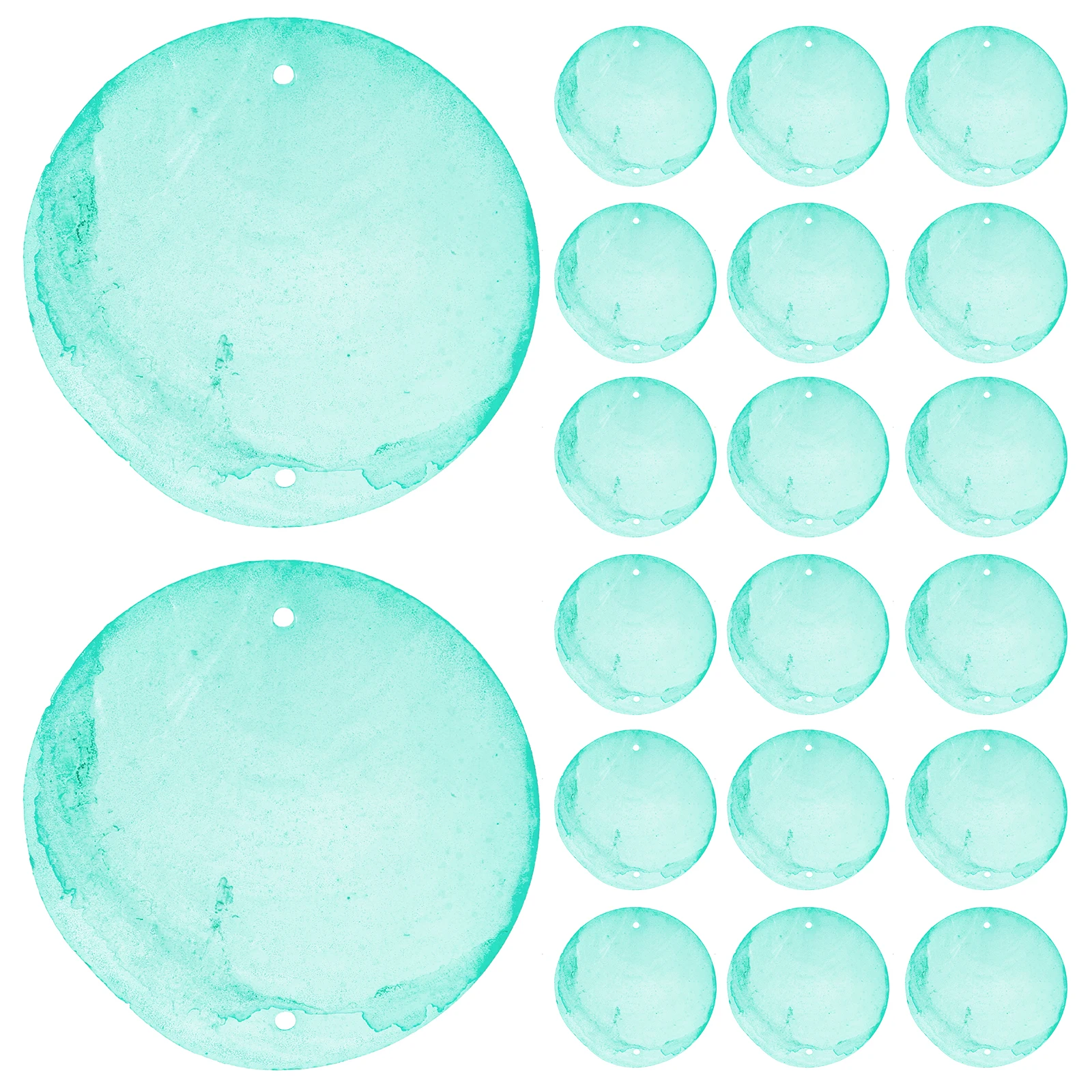 

100 Pcs Circle Shell Slices Beads for Crafts Shells Jewelry Making Travel