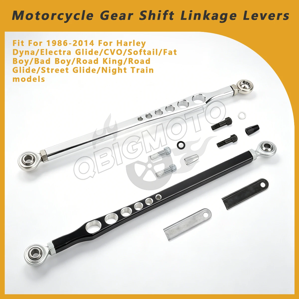 

CNC Motorcycle Gear Shift Linkage Levers For Harley Touring Softail Road King Electra Glide Fat Boy FLHT FLHX Shifter Link Parts