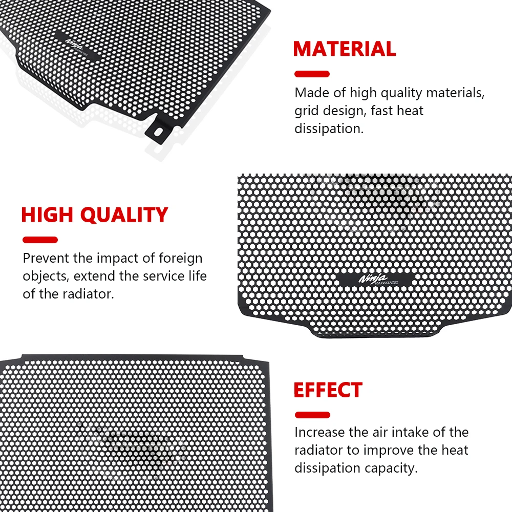 For Ninja 1100sx ninja1100sx 2025 new accessories motorcycle water tank cooling net cooling grille radiator protection net