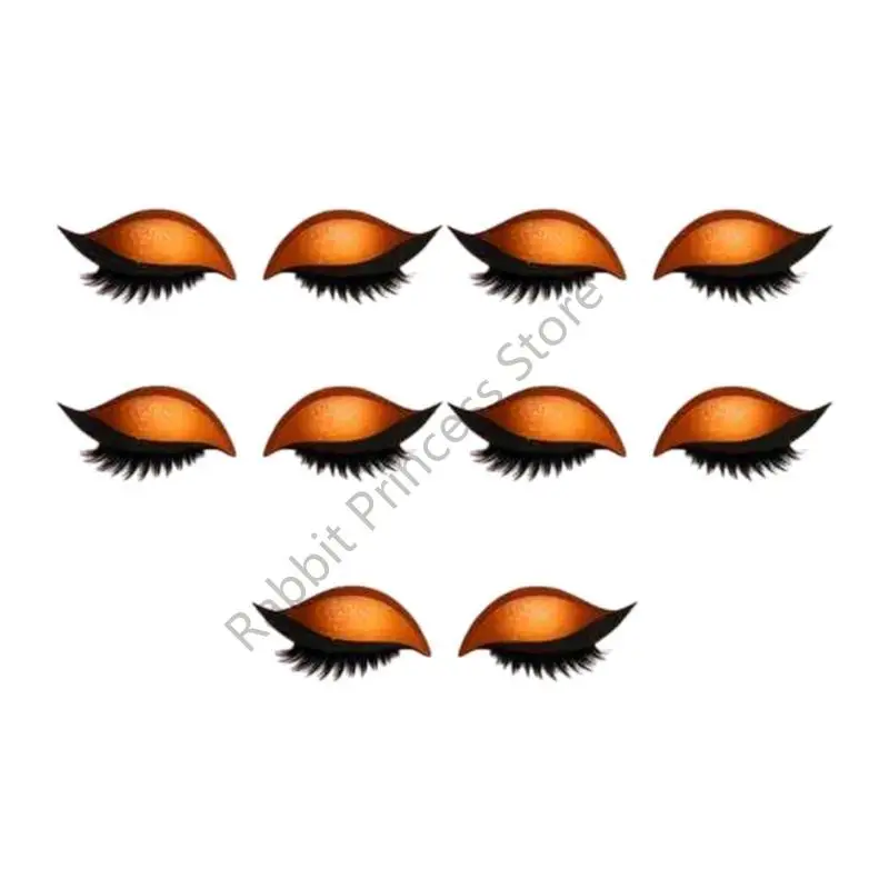 BX0F Soluzione efficiente del trucco per occhi riutilizzabili toppe colorate per ciglia lussureggiate