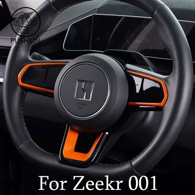 

For ZEEKR 001 2022 2023 Steering Wheel Trim Cover Stickers Car Styling Interior Modification Accessories