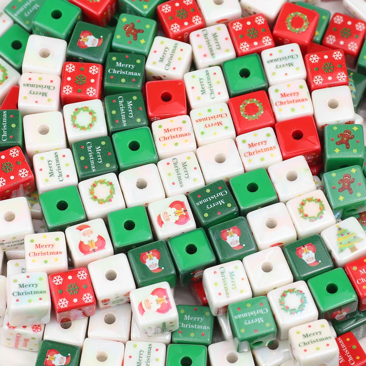 

3-9Pcs 14mm Acrylic Multicolor Square Beads Spacer Loose Beads For Jewelry Making DIY Bracelets Necklace Pendants Accessories