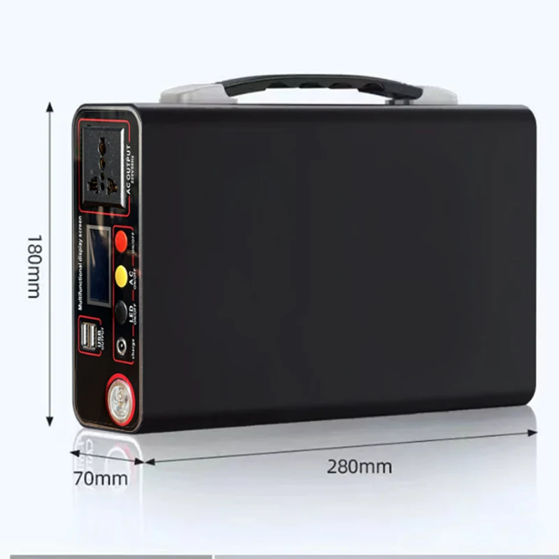 New Outdoor Camping Portable 220V 300W Power Bank 90Ah LED Display Home Emergency Camping Power System Charging Generator Backup