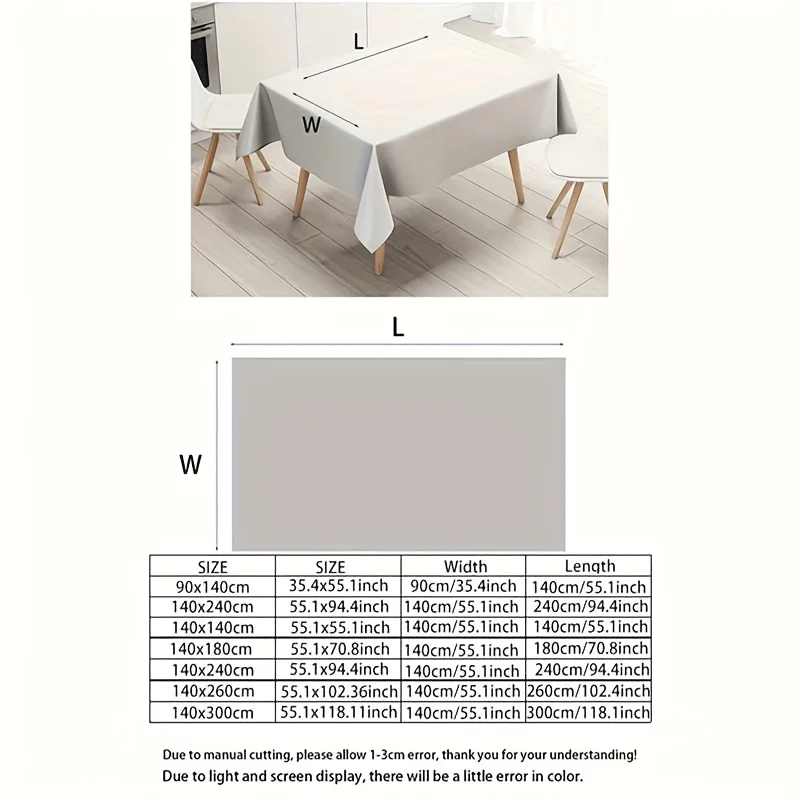 Single Item Packaging, 2D Flat Printing, a Fresh And Elegant Lemon Pattern Tablecloth Perfect for Home Decor, Made of Durable Polyester Suitable for Rectangular, Round, And Oval Tables, Ideal for Family Kitchens, Dining Rooms, Patios, Picnics