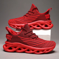 Men Shoes Comfortable Sneakers Breathable For Mesh Tennis Sports Running Waling Outdoor  Flying Weave Slip-on Gym Shoes