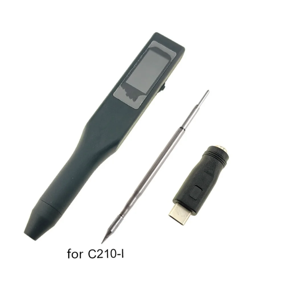 USB Electric Iron C210 Soldering Station Compact Lightweight Design Efficient Quick Heating 1.3 Inch TFT Display