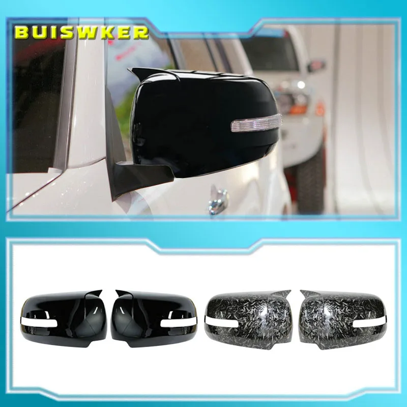 Rearview Mirror Cover Wing Door Side Mirror Shell Cap Housing For Mitsu Pajero Sport 2009 2010 2011 2012-2014