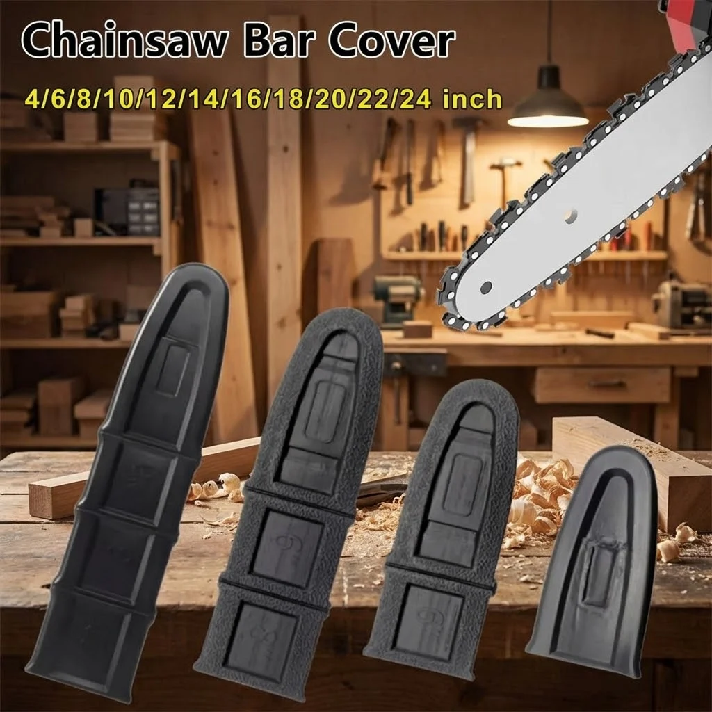 New Durable 8-24inch Chain Saw Guide Cover Anti-scratch Plastic Chain Saw Bar Protector Plate Guard Cover for Outdoor Activities