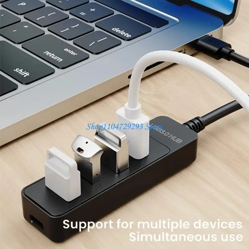 

Y2GD USB3.0 Adapter Hub 4-порт 5 Гбит / с быстро скорость передачи данных для офиса и дома