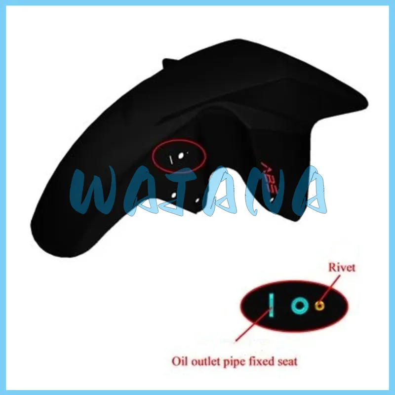 

Zt310-r Front Mudguard (gloss Black/appliqué Ruby Red/abs) 4044202-044021 For Kiden Original Part