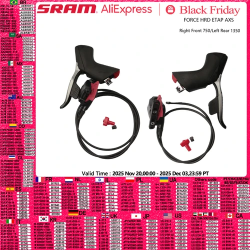 SRAM FORCE HRD ETAP AXS palanca de cambios de bicicleta pinza de bicicleta sistema de freno de cambio de bicicleta de carretera 2x12S delantero derecho 750mm trasero izquierdo 1350mm