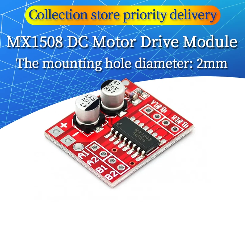 MX1508 موتور تيار مباشر محرك وحدة عكس PWM سرعة مزدوجة H جسر محرك متدرج النصر الصغير L298N