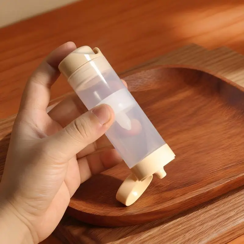 Vacuum Refillable Cosmetic Dispenser Bottles No Residue Leak Proof For Travel Skincare Lotion Storage