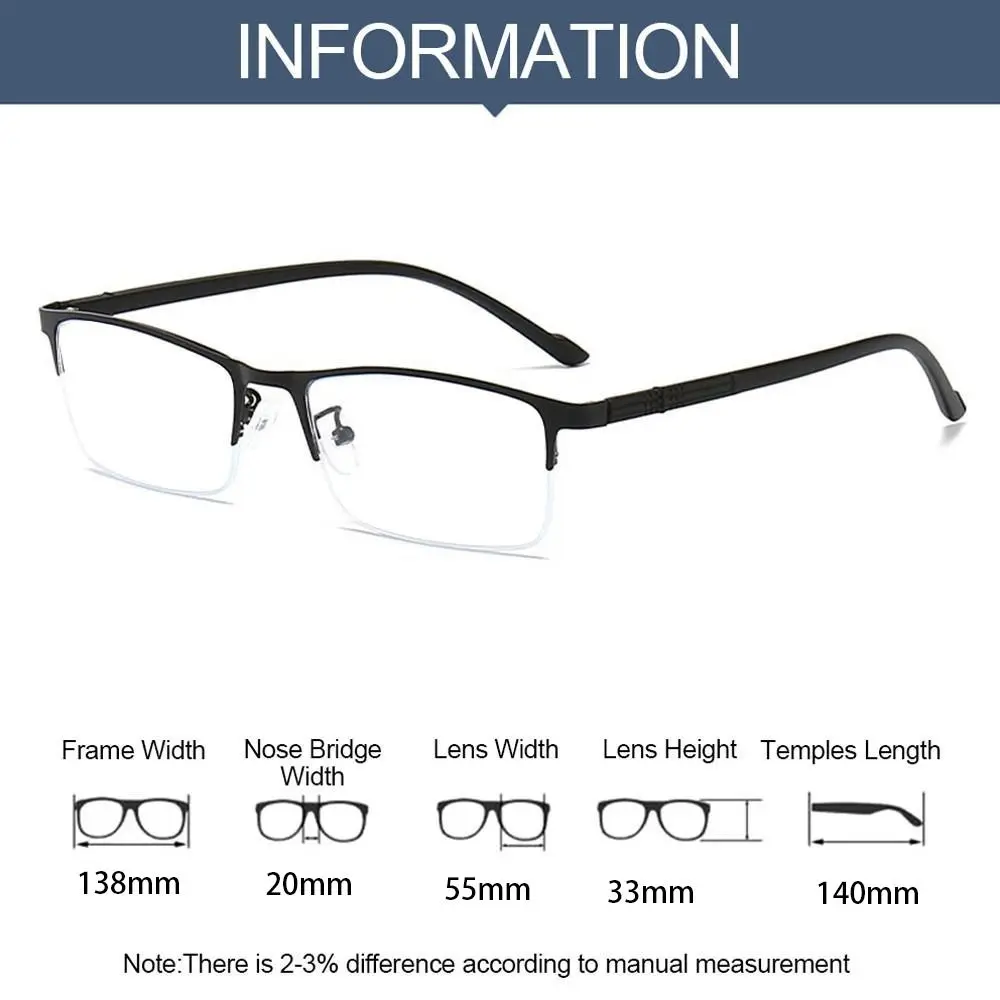 Blue Ray Blocking Anti-Blue Light Glasses Portable Ultralight Metal Computer Goggles Eye Protection Business Eyeglasses Office image 5